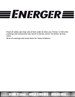 Предварительный просмотр 2 страницы Energer ENB461GRD Safety And Operating Manual