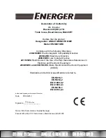 Предварительный просмотр 21 страницы Energer ENB461GRD Safety And Operating Manual