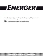 Preview for 2 page of Energer ENB463DRL Safety And Operating Manual