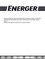 Предварительный просмотр 2 страницы Energer ENB466PLN Safety And Operating Manual