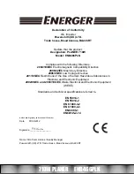 Предварительный просмотр 18 страницы Energer ENB466PLN Safety And Operating Manual