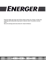 Предварительный просмотр 2 страницы Energer ENB467HTG Safety And Operating Manual