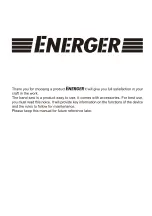 Предварительный просмотр 2 страницы Energer ENB540DBT Instructions Manual