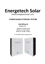 Preview for 1 page of Energetech Solar PB10000 User Manual