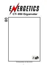 Energetics CT-950 Assembly Instruction Manual preview