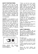 Preview for 15 page of Energetics JE6462 Instructions For Assembly And Use