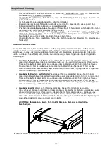 Предварительный просмотр 18 страницы Energetics POWER RUN 7.0HRC Owner'S Manual