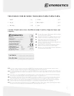 Preview for 3 page of Energetics ST 720 Assembly Manual