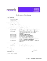 Preview for 3 page of Energetiq EQ-99-FC Operation And Maintenance Manual