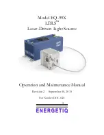 Energetiq EQ-99X LDLS Operation And Maintenance Manual предпросмотр