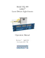 Предварительный просмотр 1 страницы Energetiq LDLS EQ-400 Operation Manual