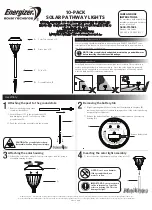 Предварительный просмотр 1 страницы Energizer 10343-CO-10 Assembly And Care Instructions