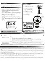 Предварительный просмотр 2 страницы Energizer 10343-CO-10 Assembly And Care Instructions