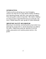 Preview for 2 page of Energizer 50810 User Manual