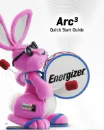 Предварительный просмотр 1 страницы Energizer Arc3 Quick Start Manual