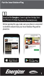 Предварительный просмотр 3 страницы Energizer CONNECT EOX3-1001 Quick Start Manual