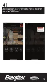 Предварительный просмотр 7 страницы Energizer CONNECT EOX3-1001 Quick Start Manual