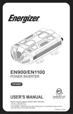 Energizer EN1100 User Manual предпросмотр