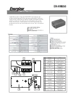 Preview for 1 page of Energizer ER-HM650 Specifications