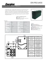 Energizer ER-PRO1400 Quick Manual preview