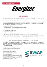 Предварительный просмотр 22 страницы Energizer EZ40VTDE46TN User Manual