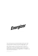 Preview for 2 page of Energizer eZV 4500W i-Series User Manual