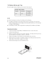 Preview for 34 page of Energizer eZV3200 User Manual