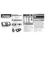 Energizer Family Charger CHFC Quick Manual предпросмотр