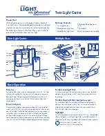 Energizer Light on Demand Twin Light Center User Manual предпросмотр