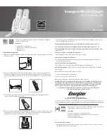 Предварительный просмотр 1 страницы Energizer PL-7522 User Instructions