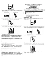 Предварительный просмотр 2 страницы Energizer PL-7522 User Instructions