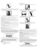 Предварительный просмотр 5 страницы Energizer PL-7522 User Instructions