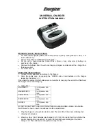 Energizer UNIVERSAL CHARGER Instruction Manual предпросмотр