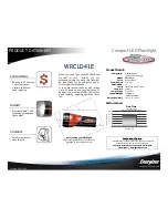 Preview for 1 page of Energizer WRCLD41E Product Data Sheet