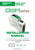 Предварительный просмотр 1 страницы Energy CCM CcMaster Instruction Manual