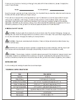 Предварительный просмотр 2 страницы Energy Cube 35175 Owner'S Manual