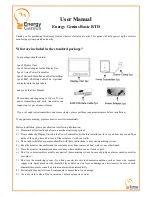 Preview for 1 page of Energy Genius RCS-S22A User Manual