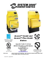 Предварительный просмотр 1 страницы ENERGY KINETICS SYSTEM 2000 Ascent Combi Owners And Installation Manual