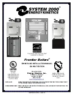 Предварительный просмотр 1 страницы ENERGY KINETICS System 2000 EK1 Frontier Owners And Installation Manual