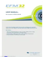 Предварительный просмотр 1 страницы Energy micro EFM32-G8XX-DK User Manual