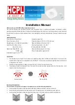 Energy Saving Sensors HC-22BD Installation Manual предпросмотр