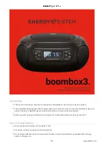 Preview for 3 page of ENERGY SISTEM boombox3 User Manual