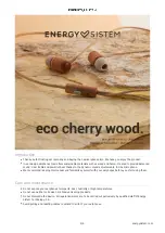 Preview for 3 page of ENERGY SISTEM eco cherry wood User Manual