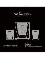 ENERGY SISTEM Energy MP3 Sound System 550Bluetooth User Manual предпросмотр