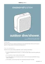 Предварительный просмотр 3 страницы ENERGY SISTEM Outdoor Box Shower User Manual