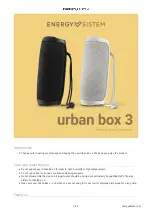 Предварительный просмотр 3 страницы ENERGY SISTEM urban box 3 User Manual