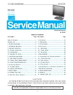 Preview for 1 page of Energy Star HP L1740 Service Manual