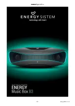 Preview for 3 page of Energy System ENERGY Music Box B3 Manual