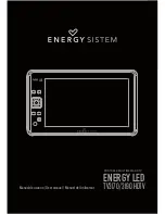 Energy System TV3170 User Manual preview