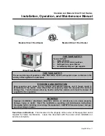 Предварительный просмотр 1 страницы Energy Tech Laboratories MR212 Installation, Operation And Maintenance Manual